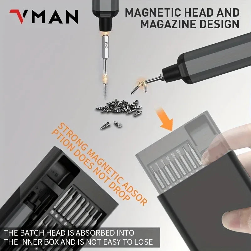 Vman Tools 68 in 1 Electric Screwdriver Set
