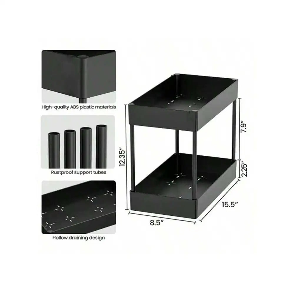 Multifunctional Two-Floor Desktop Storage