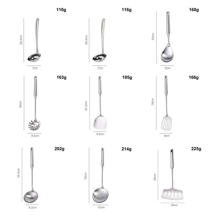 9Pcs High Quality Stainless Steel Kitchen